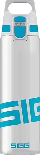 SIGG - Tritan Water Bottle - Total Clear ONE Aqua - Suitable For Carbonated Beverages - Dishwasher Safe - Leakproof - Lightweight - Scratch Resistant - BPA Free - 25 oz